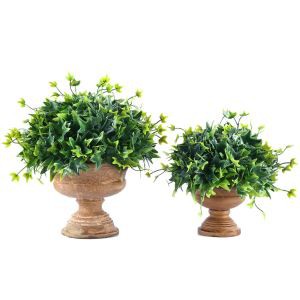 Artificial Boxwood Tree Plants Bonsai