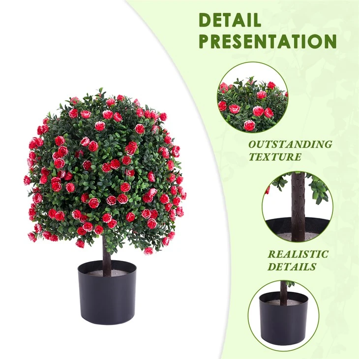 Artificial Beauty Potted Flower Pots Plants Bonsai